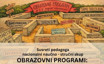 Drugi poziv za učešće na naučno-stručnom skupu SUSRETI PEDAGOGA – OBRAZOVNI PROGRAMI: TEORIJA, PRAKSA I PERSPEKTIVE